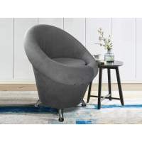 Кресло Ракушка серое