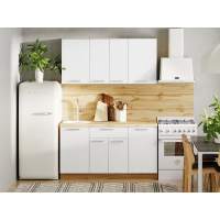 Кухня Борги комплект 1 Дуб Крафт золотой / Белый