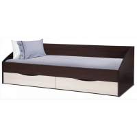 Кровать Фея - 3 одинарная симметричная (900х2000) венге/вудлайн Кровать Фея - 3 одинарная симметричная (900х2000) венге/вудлайн