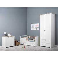 Детская Джастин 1 белый/дуб белый