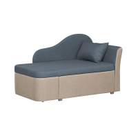 Тахта Мася-12 левый жаккард тесла деним/крем