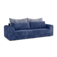 Диван - кровать Конго 2S (2 секции) велюр цилиум индиго/стил