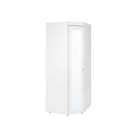 Шкаф угловой (гл.560) с зеркалом Монако МН-68 белое дерево