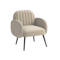 Кресло Флеминг S велюр тенерифе крем