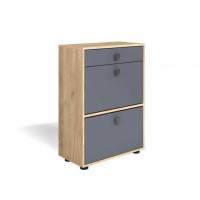 Обувница Мини-Лайт МЛ-7 дуб крафт/графит Обувница Мини-Лайт МЛ-7 дуб крафт/графит