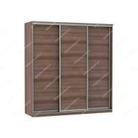 Шкаф купе Модерн 1776х600 3-х дверный 3-х секционный глухой шимо темный