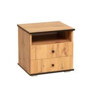 Тумба прикроватная Либерти 51.17 (опора h20) Дуб Вотан/Черный