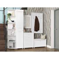 Прихожая Монако-10 белое дерево