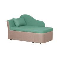 Тахта Мася-12 правый жаккард тесла грин/корица