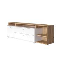 Бэль Тумба 10.92 Дуб Золотой / Белый Бэль Тумба 10.92 Дуб Золотой / Белый