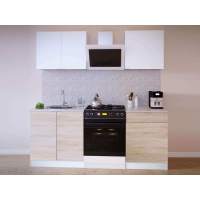 Кухня ПН-08 + ТК-08 + ПН-06 + ТК-06.1 Сокол дуб/белый