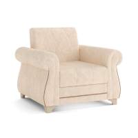 Кресло для отдыха Порто М велюр тенерифе крем/хумус