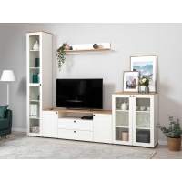 Гостиная Остин 1 белый/дуб золотой