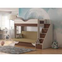 Латте 77-01 кровать-диван Бодега Светлый / Орех Донской / Велюр Бежевый Латте 77-01 кровать-диван Бодега Светлый / Орех Донской / Велюр Бежевый