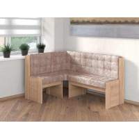 Угловая скамья Квадро дуб сонома/Латте