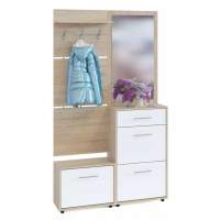 Прихожая ТП-1 + ТП-2 + ПЗ-3 + ВШ-5 Дуб Сонома/Белый