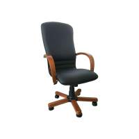 Кресло Лагуна 1Д светлый орех/к/з черный