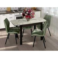 Столовая группа Рим-Флорида СМ-6 ноги окрас квадратный венге/черный/мохито