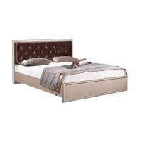 Кровать двуспальная 06.121-01 Габриэлла (1400) с ортопедическим основанием вудлайн кремовый/сандал белый Кровать двуспальная 06.121-01 Габриэлла (1400) с ортопедическим основанием вудлайн кремовый/сандал белый