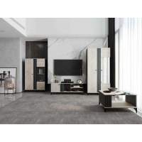 Гостиная Отис 3 Антрацит/Дуб Крафт серый