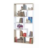 Стеллаж Сокол 2 (4 модуля ПК-9) Дуб сонома/Белый