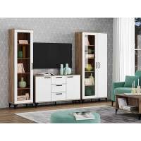 Марсель гостиная комплектация 2 Дуб Крафт табачный/Меренга