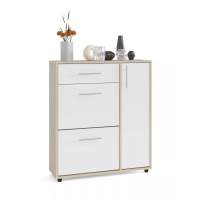 Обувница ТП-4 Дуб сонома/Белый