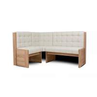 Угловая скамья Квадро дуб сонома/милк