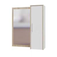 Настенное зеркало ПЗ-4 Дуб Сонома / Белый