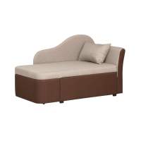 Тахта Мася-12 левый жаккард тесла крем/шоколад