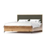 Харди кровать Дуб Делано Темный / Грин софт
