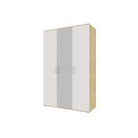 NEXT 11 Шкаф трехдверный Дуб Сонома / Белый