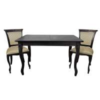 Обеденная группа СО-6/С-19 черный/бежевый