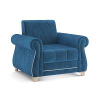 Кресло для отдыха Порто М велюр тенерифе океан/грей