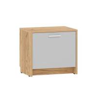 Тумба для обуви Нортон НМ 013.23 Дуб крафт золотой/серый камень