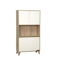 Шкаф комбинированный 57.02 Аданте дуб сонома / белый