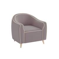 Кресло Лона / велюр киото тоуп/велюр киото крем