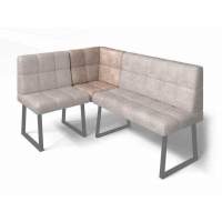 Реал кухонный диван МУ 590 Латте/Черный муар