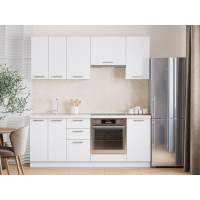 Кухня Борги комплект 2 Белый / Белый