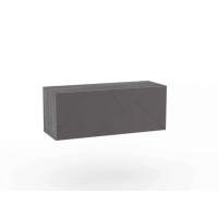 НМ 014.21-01 Шкаф навесной Summit / ясень анкор тёмный / графит софт (открывание вниз)