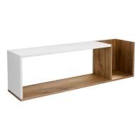 Адель М9 Полка навесная Белый / Дуб Вотан