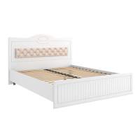 Кровать 1600 с мягким элементом Монако МН-9 + МН-9А белое дерево Кровать 1600 с мягким элементом Монако МН-9 + МН-9А белое дерево