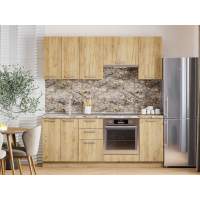 Кухня Борги комплект 2 Белый / Дуб Крафт золотой