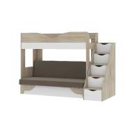 Латте 77-01 кровать-диван Дуб сонома / Аляска / Велюр Коричневый Латте 77-01 кровать-диван Дуб сонома / Аляска / Велюр Коричневый