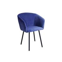 Стул Памела велюр синий