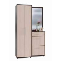 Прихожая П3-3 + ТП-2 + ШО-1 Венге/Беленый дуб