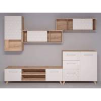 Гостиная ВОЙТЕК 7 дуб Баррик/белый