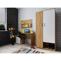 Детская Дастин 1 Дуб Крафт золотой / Белая Аляска