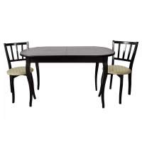 Обеденная группа СО-13/С-32 черный/бежевый Обеденная группа СО-13/С-32 черный/бежевый