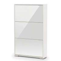 Обувница VIVA 3 Белый/Стекло